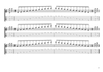 CAGED octaves C pentatonic major scale 131313 sweep patterns GuitarPro6 TAB pdf